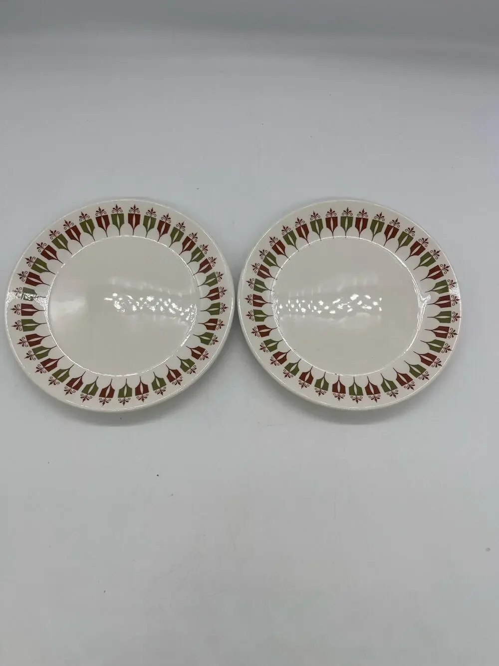 Syracuse China SYRALITE Captains Table 11F Set of 2 Bread Plates 6.5